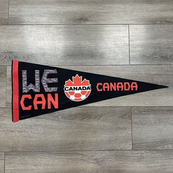 WinCraft Canada Soccer WE CAN 12x30 Premium Pennant - Picture 1 of 3